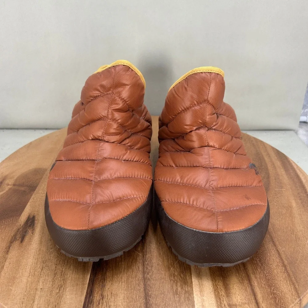 The North Face Thermoball Traction Mule IV Brown Yellow Mens Size 13 NF0A3MKH